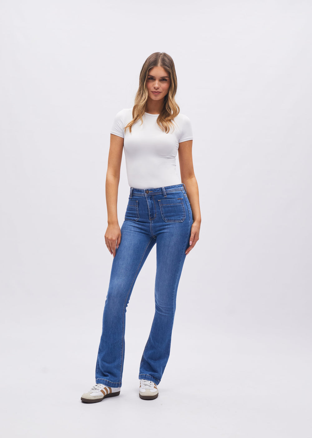 Gina Hr Bootleg Sky Blue