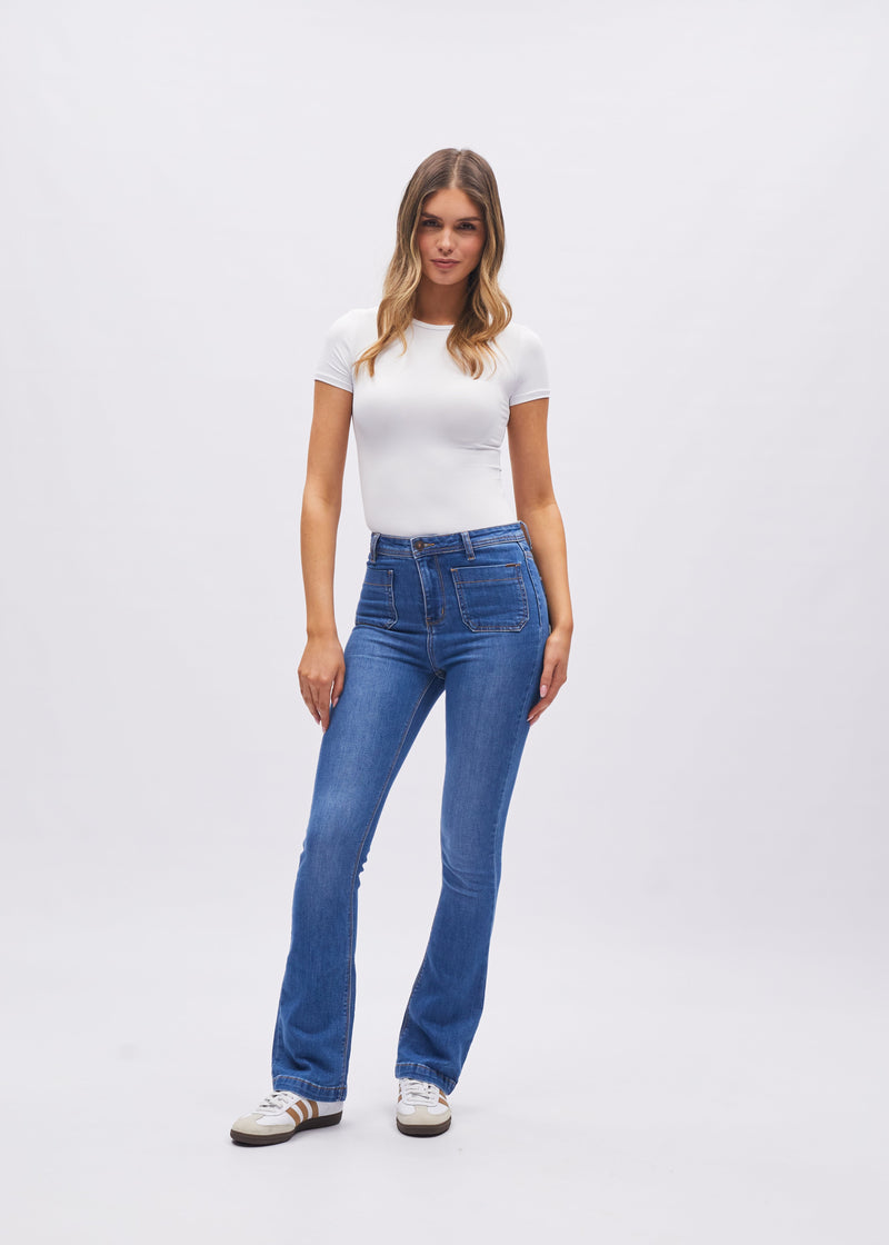 Gina Hr Bootleg Sky Blue