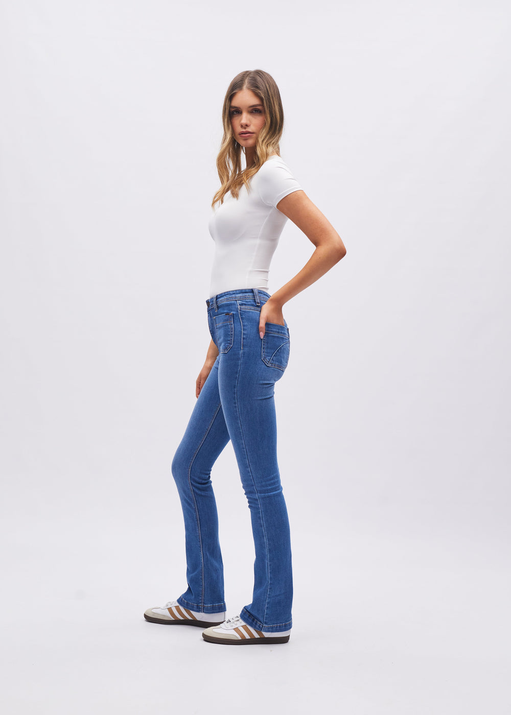 Gina Hr Bootleg Sky Blue