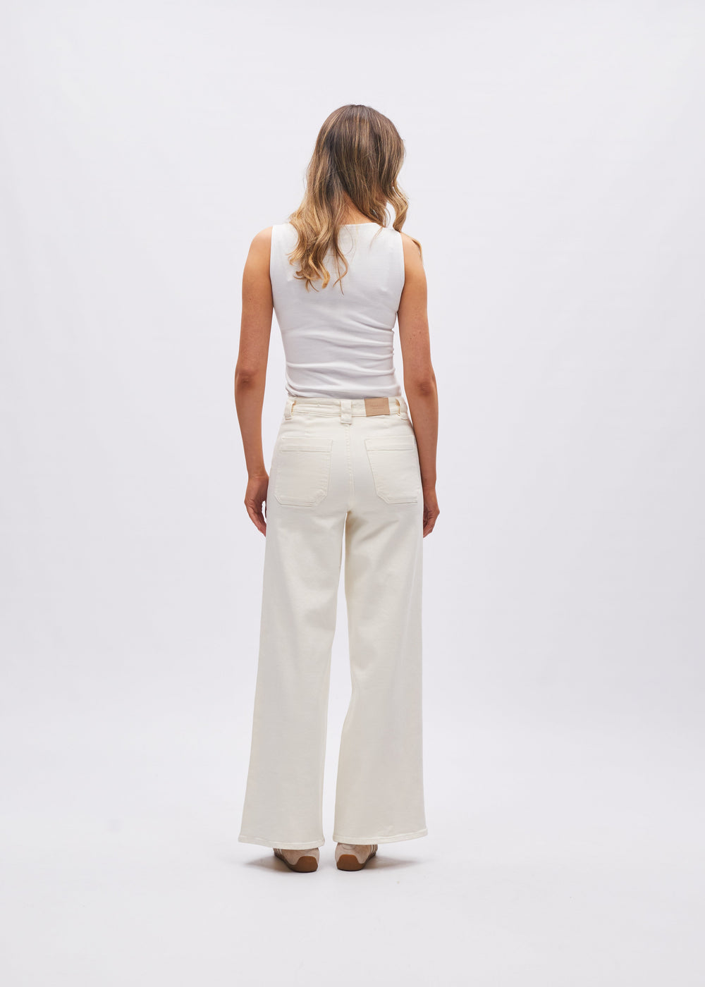 Sasha Wide Leg Cream