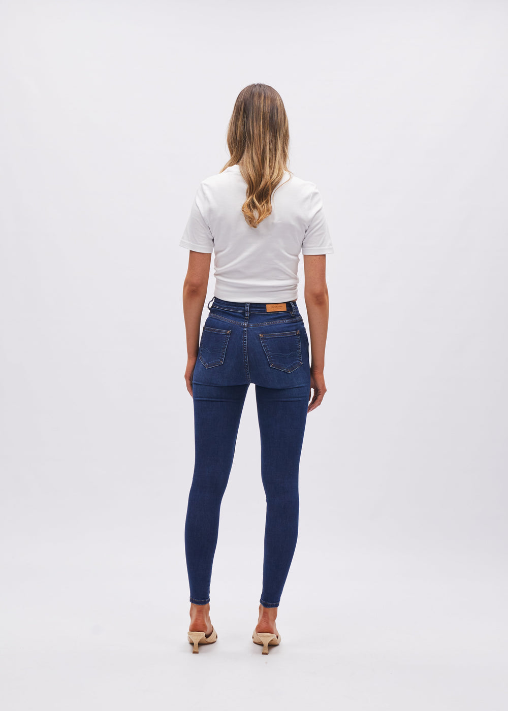 Jessica High Rise Skinny Blue Denim