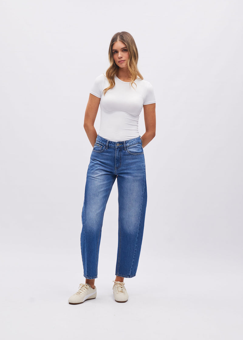 Yvette Barrel Fit Blue