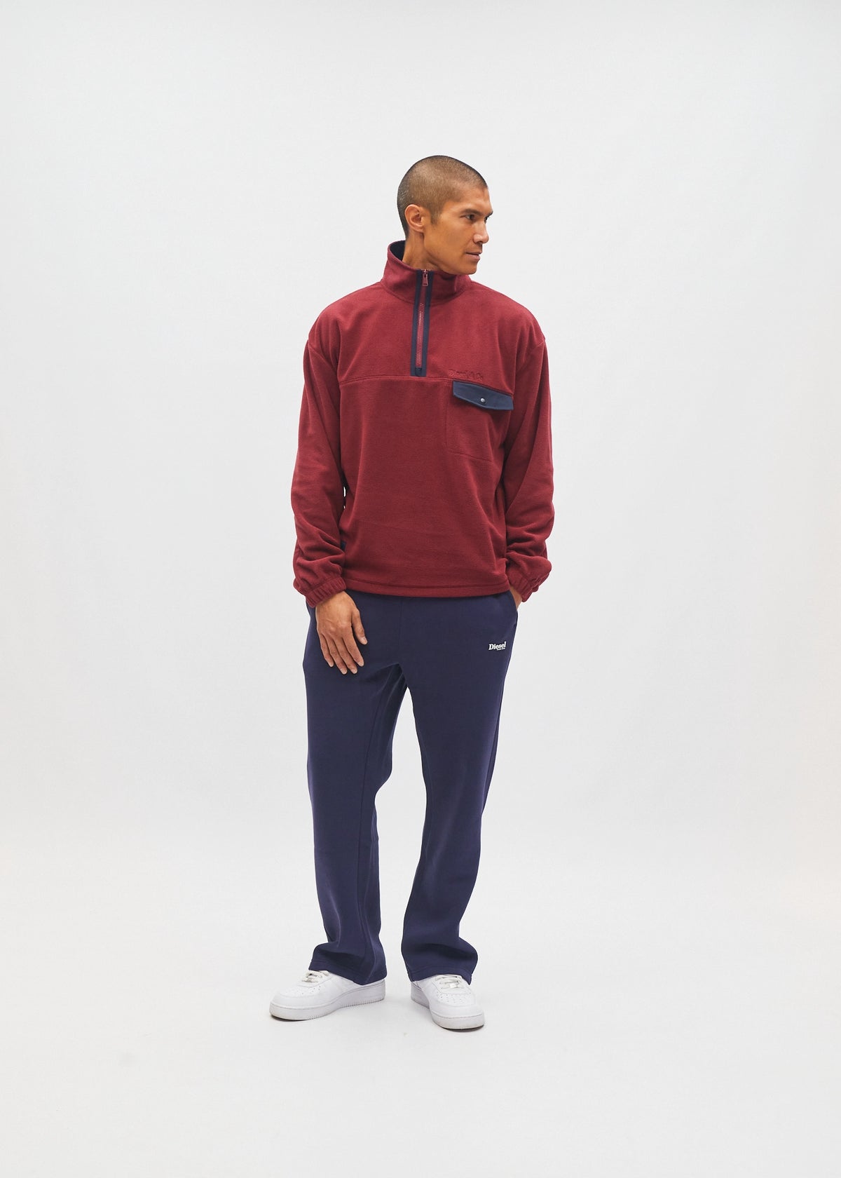 Wilder Half Zip Cranberry Red
