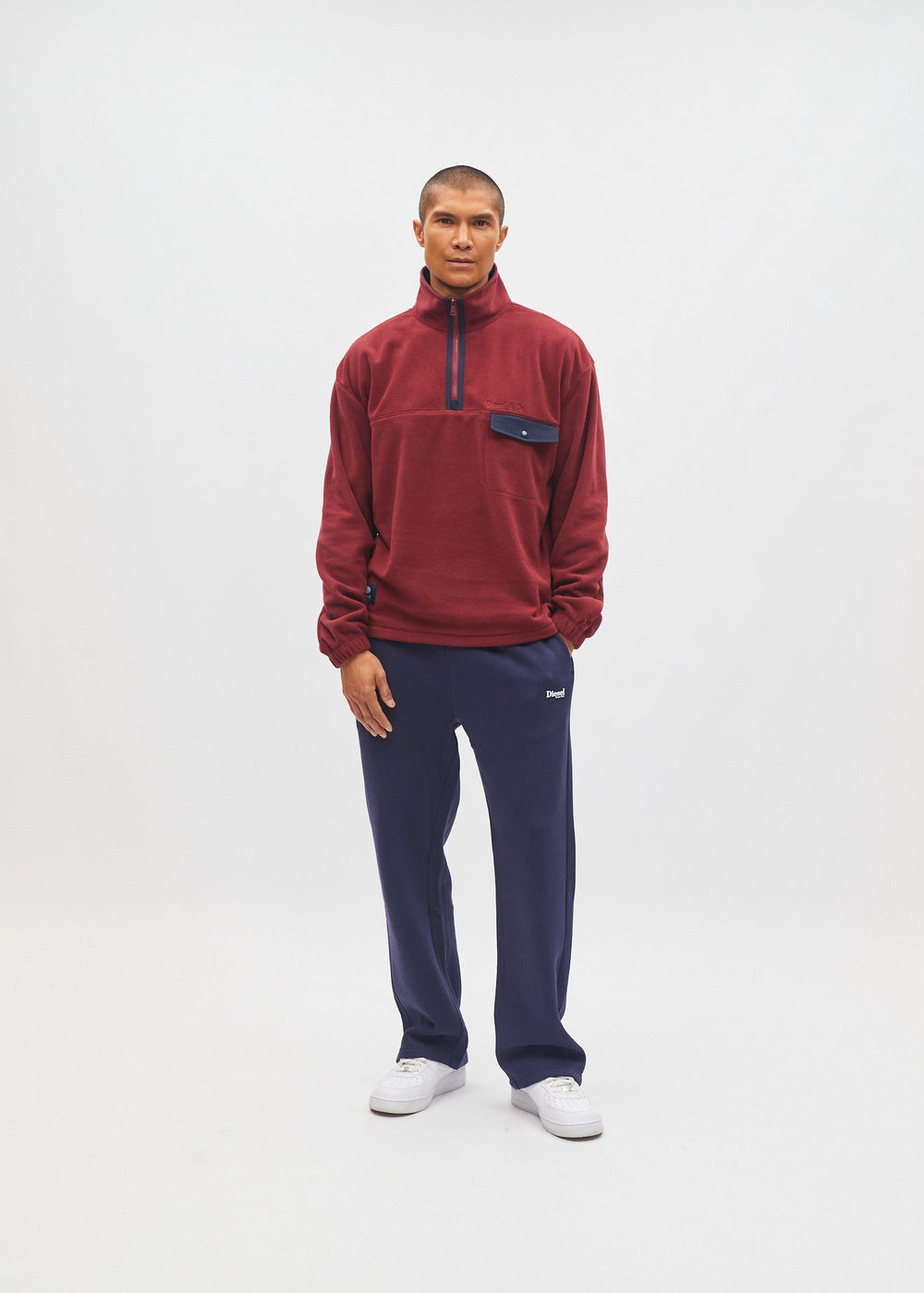 Wilder Half Zip Cranberry Red