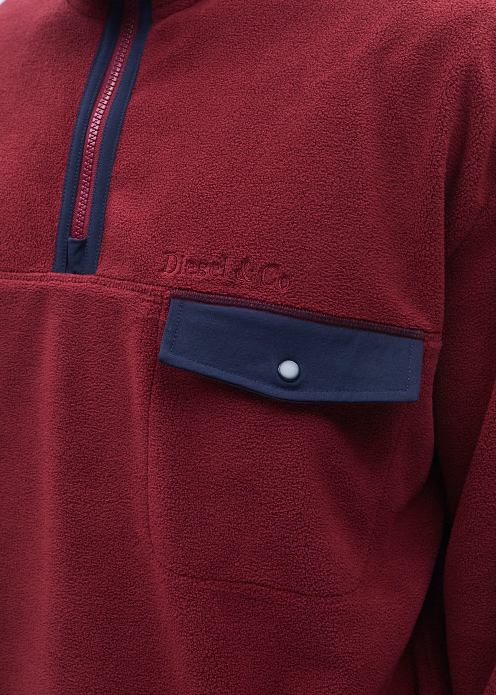 Wilder Half Zip Cranberry Red