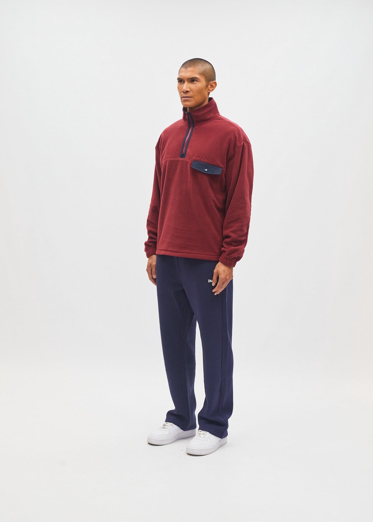 Wilder Half Zip Cranberry Red