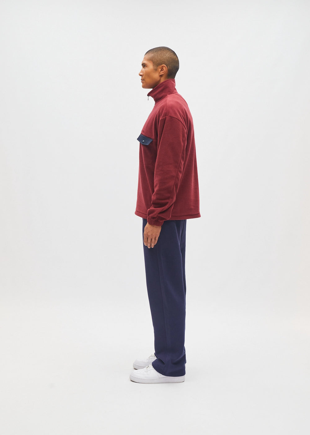 Wilder Half Zip Cranberry Red