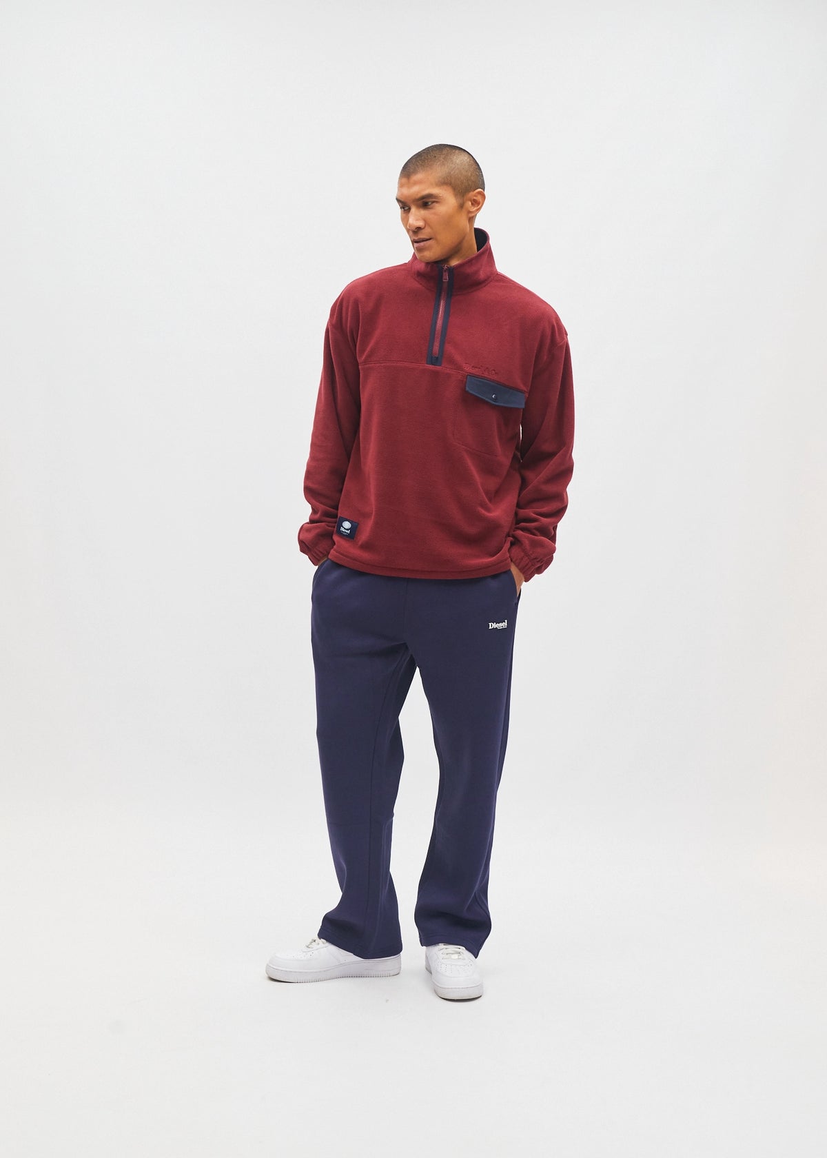 Wilder Half Zip Cranberry Red