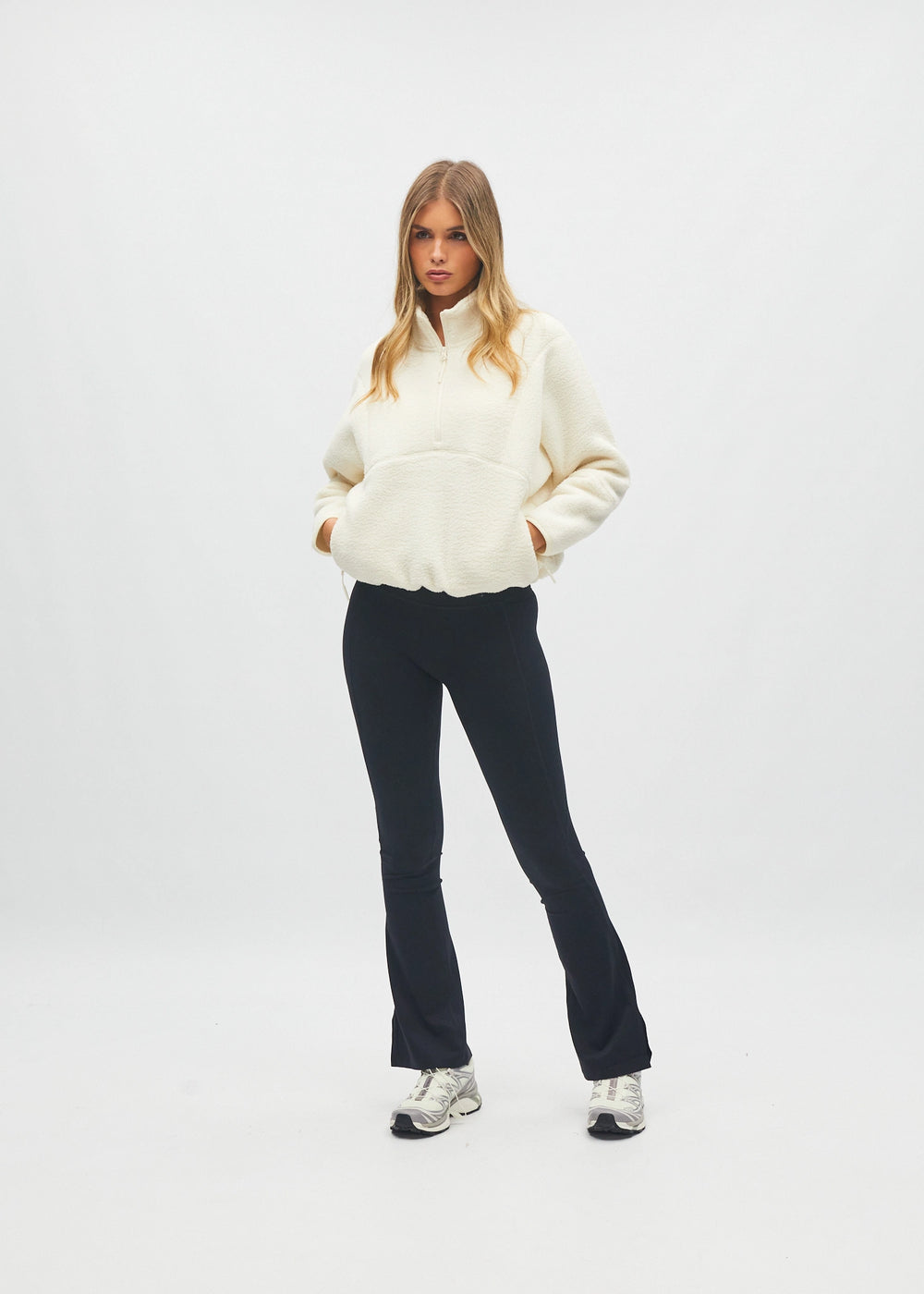 Kendall Half Zip Snow Cream