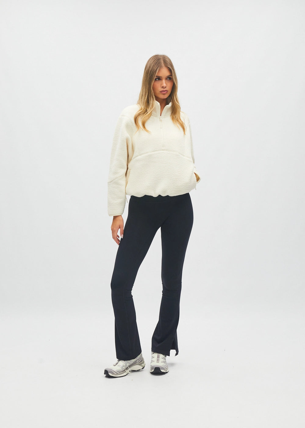Kendall Half Zip Snow Cream