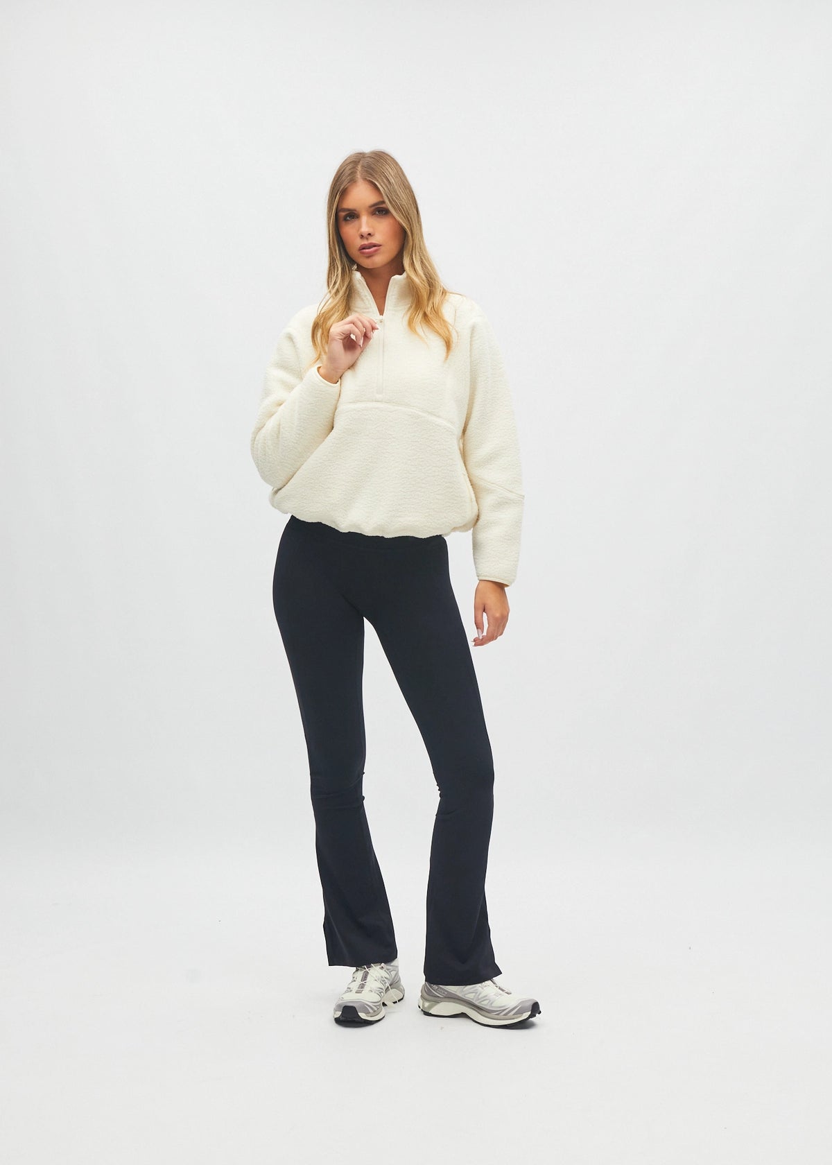 Kendall Half Zip Snow Cream