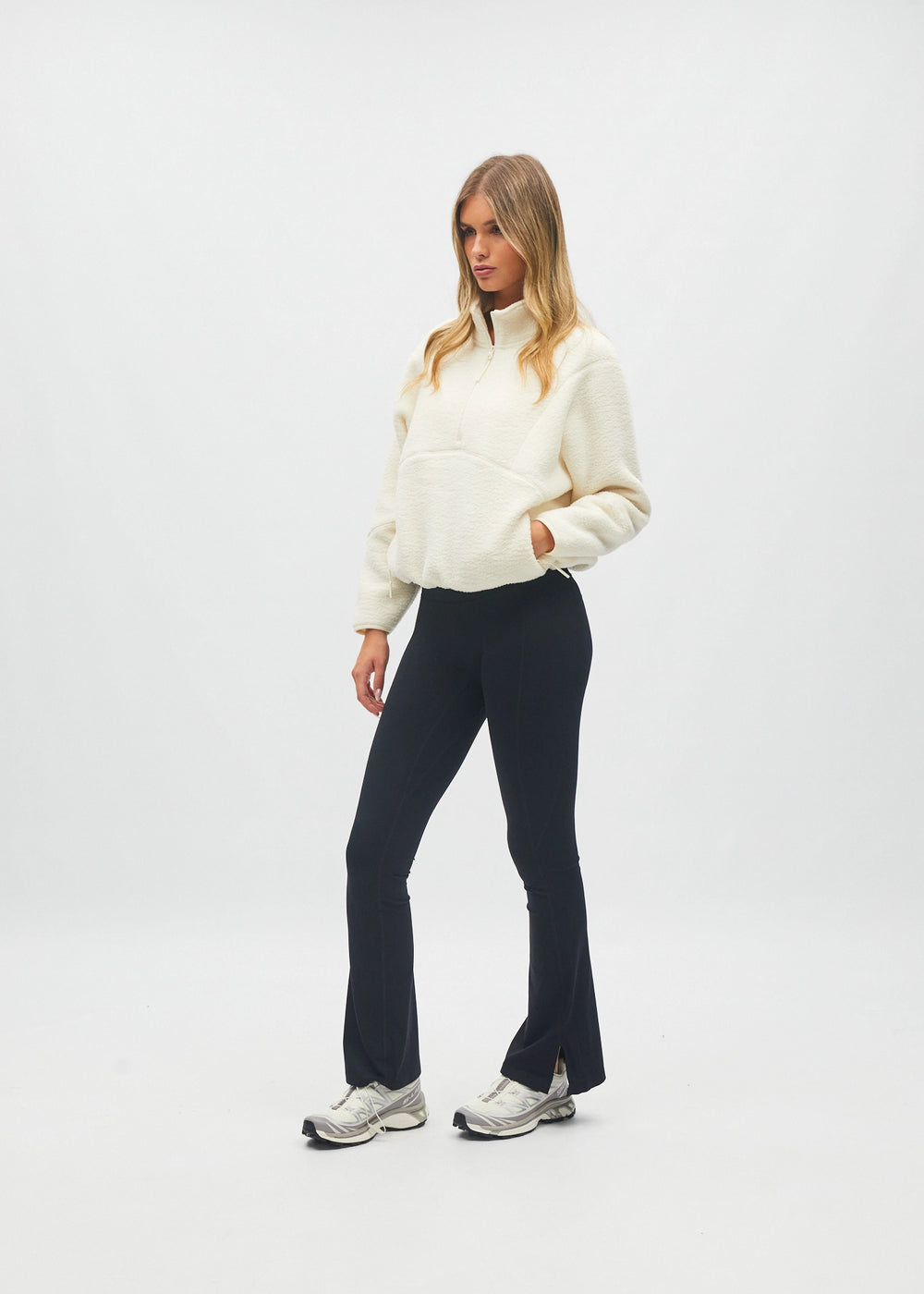 Kendall Half Zip Snow Cream