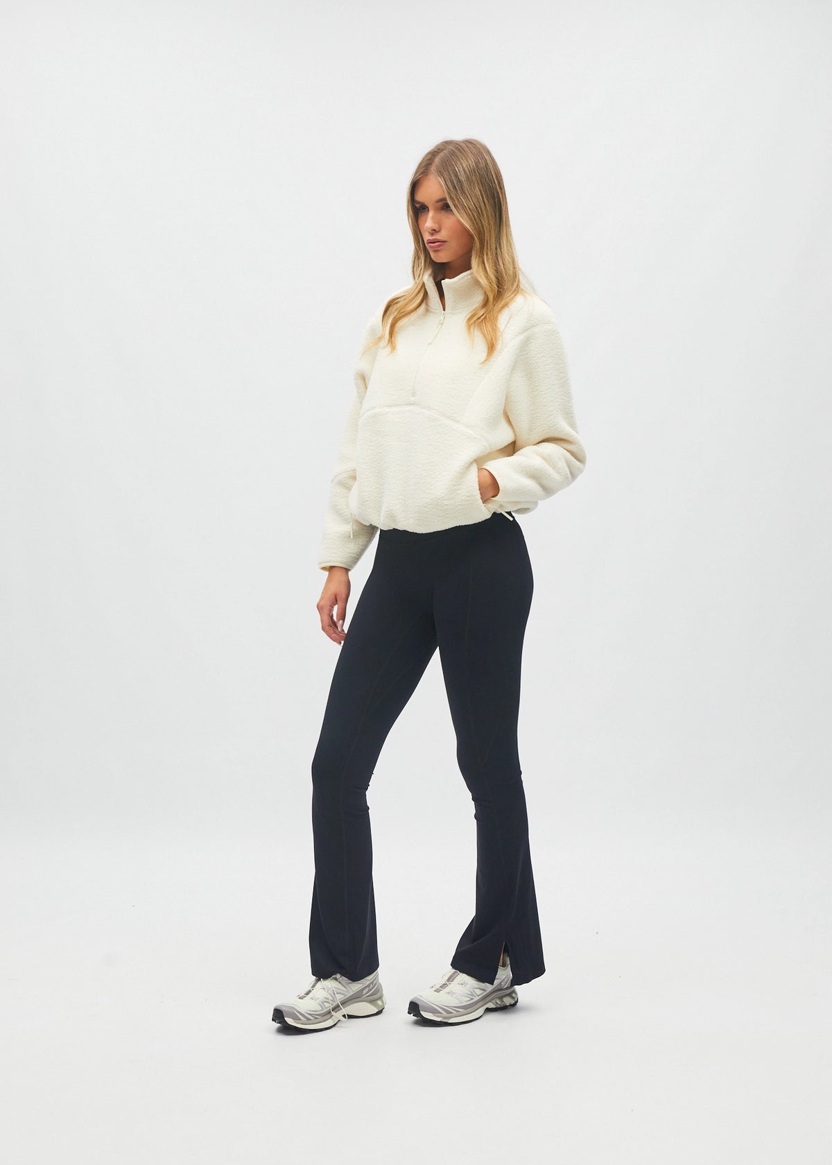 Kendall Half Zip Snow Cream