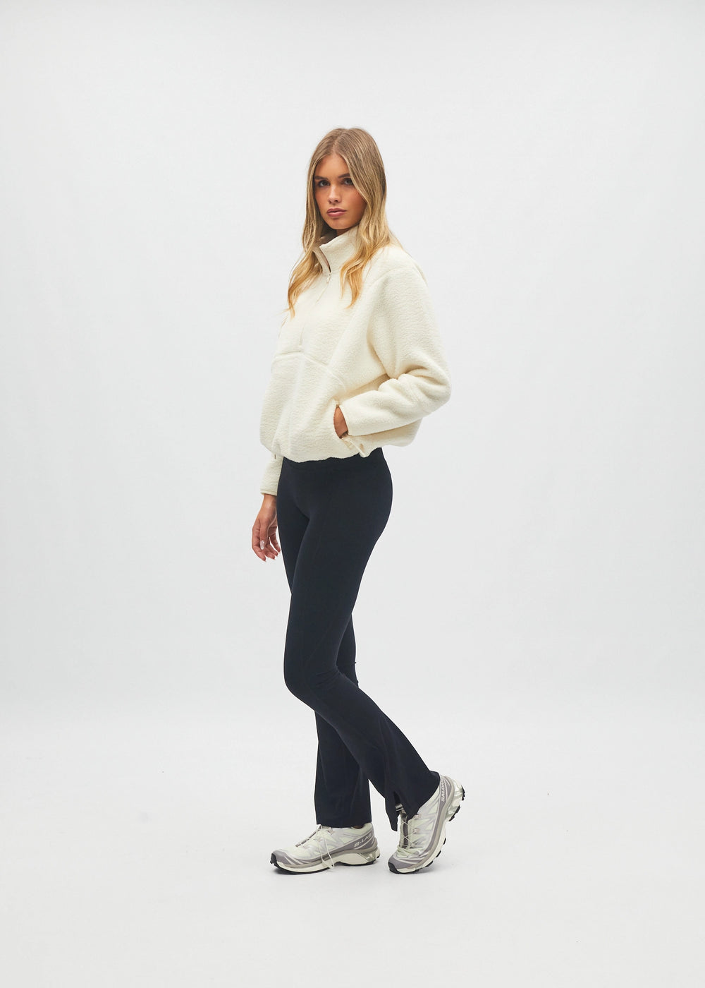 Kendall Half Zip Snow Cream