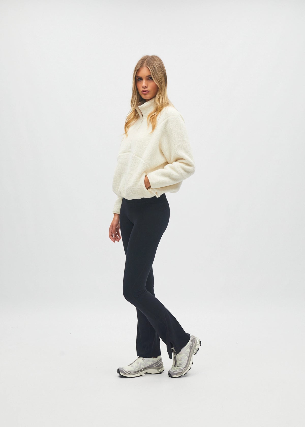 Kendall Half Zip Snow Cream