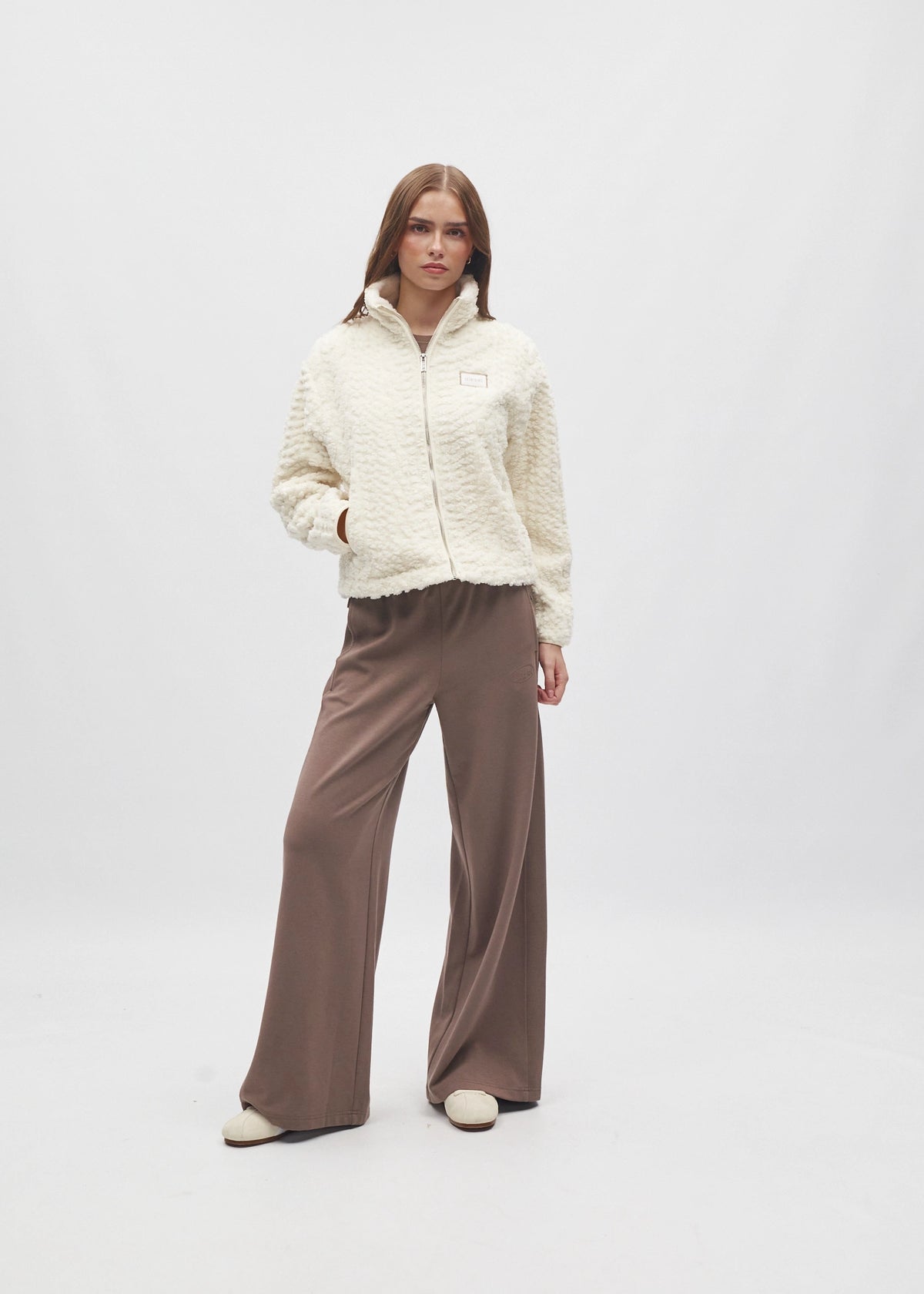 Nolana Full Zip White Marshmallow