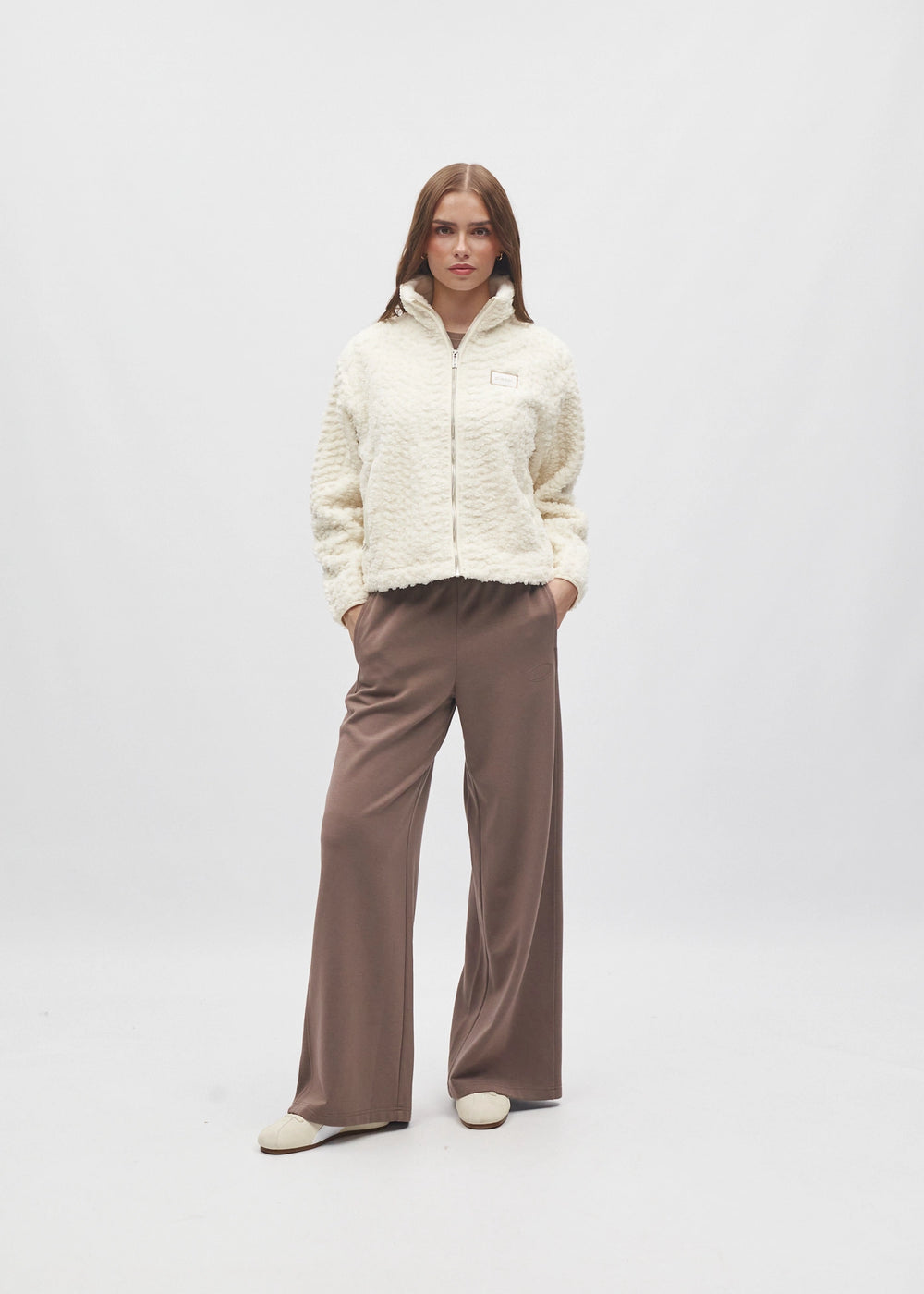 Nolana Full Zip White Marshmallow