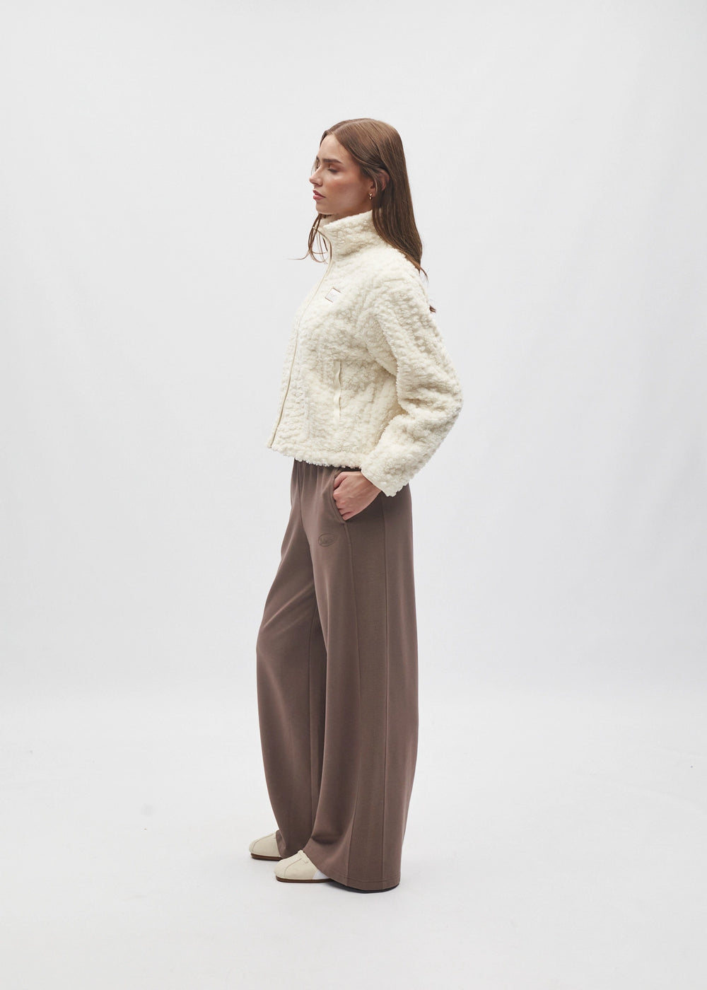Nolana Full Zip White Marshmallow