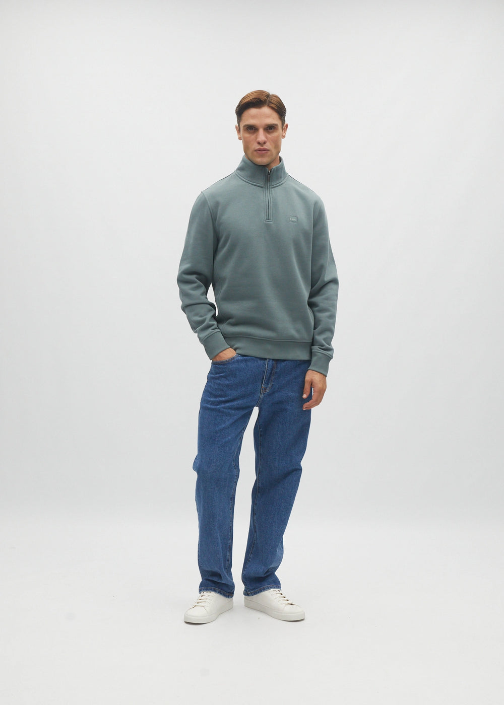 Jordan Half Zip Green Meadow