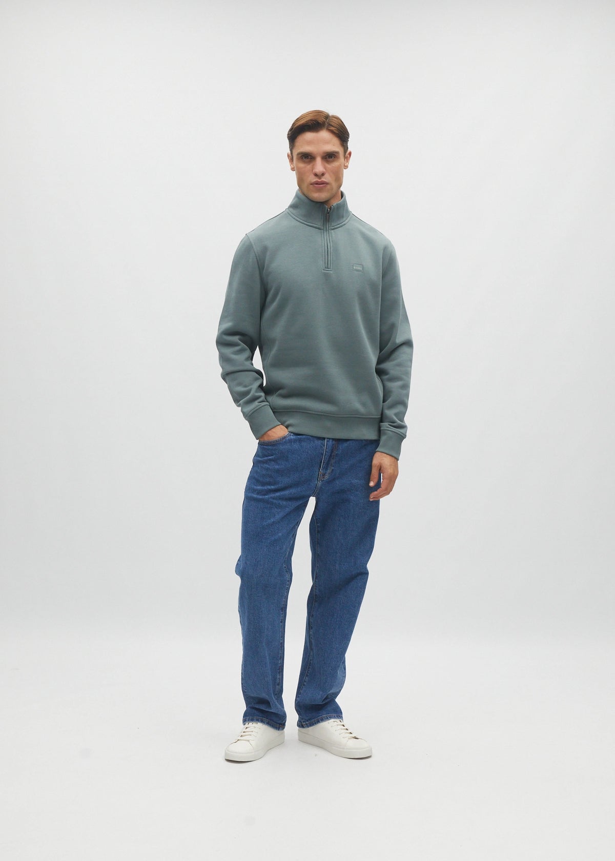 Jordan Half Zip Green Meadow