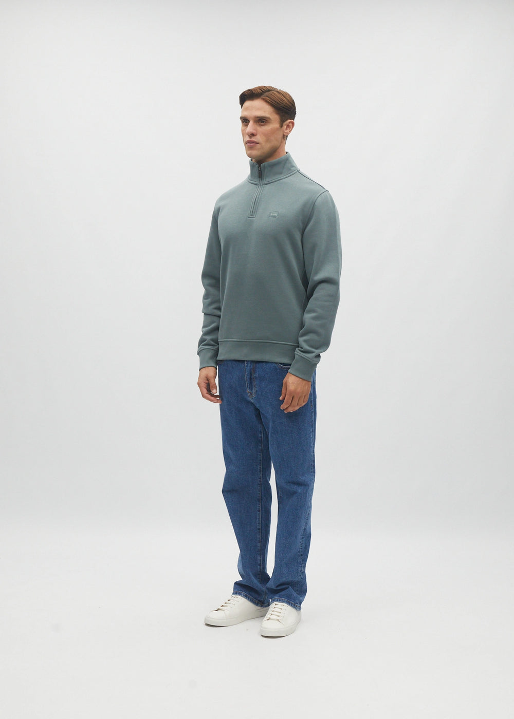 Jordan Half Zip Green Meadow