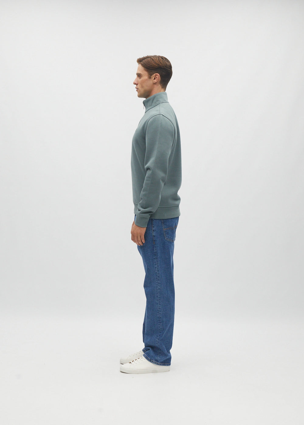 Jordan Half Zip Green Meadow