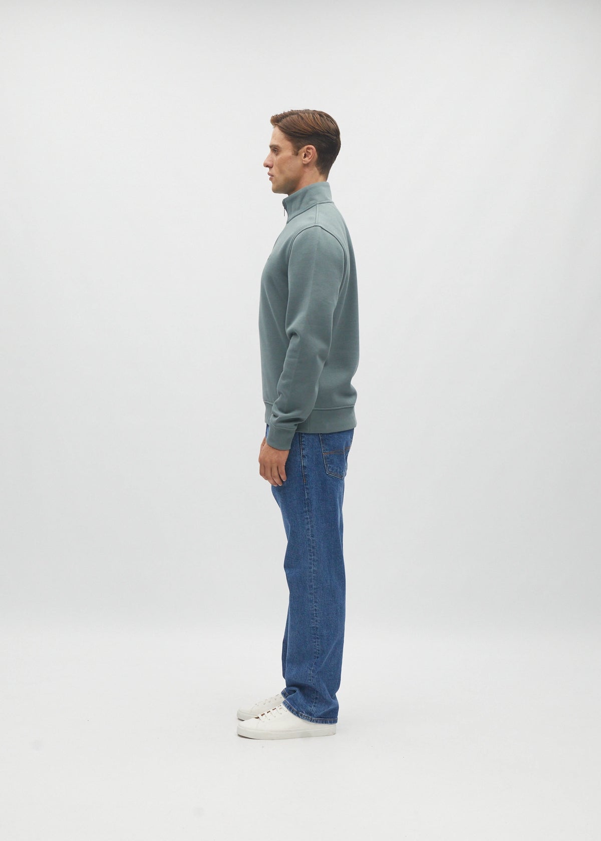 Jordan Half Zip Green Meadow