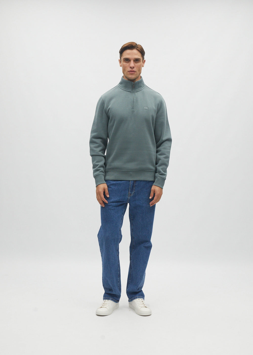 Jordan Half Zip Green Meadow