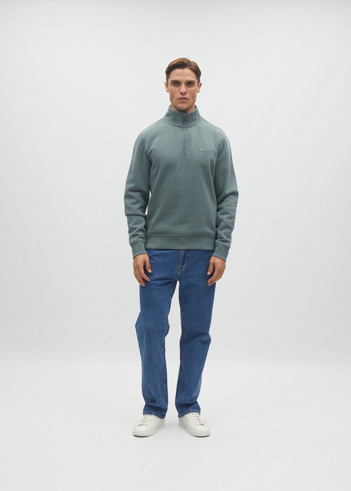 Jordan Half Zip Green Meadow