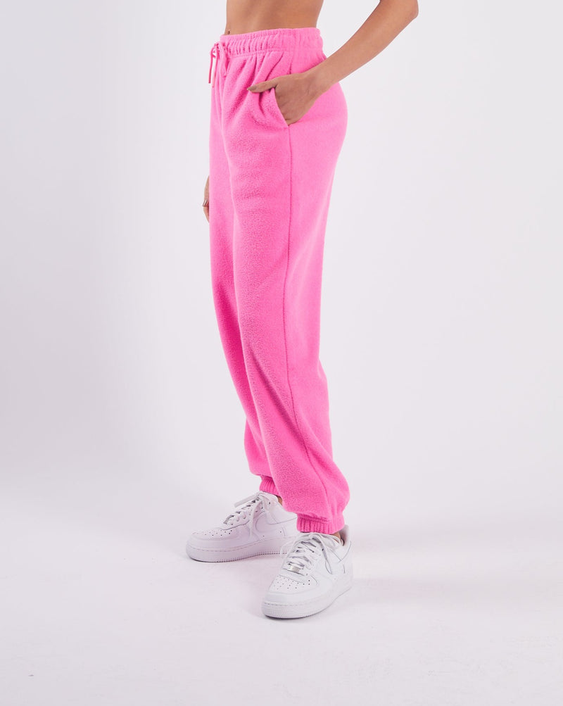 Zarina Towelling Pants Candy Pink