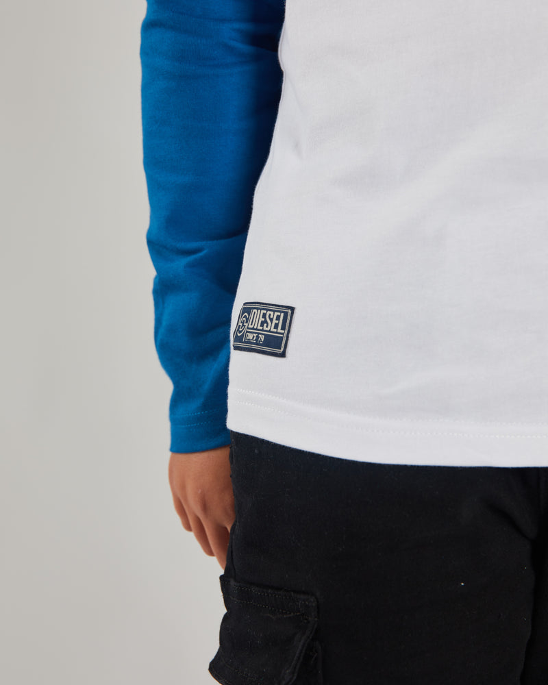 Carter L/S Tee Petrol / White