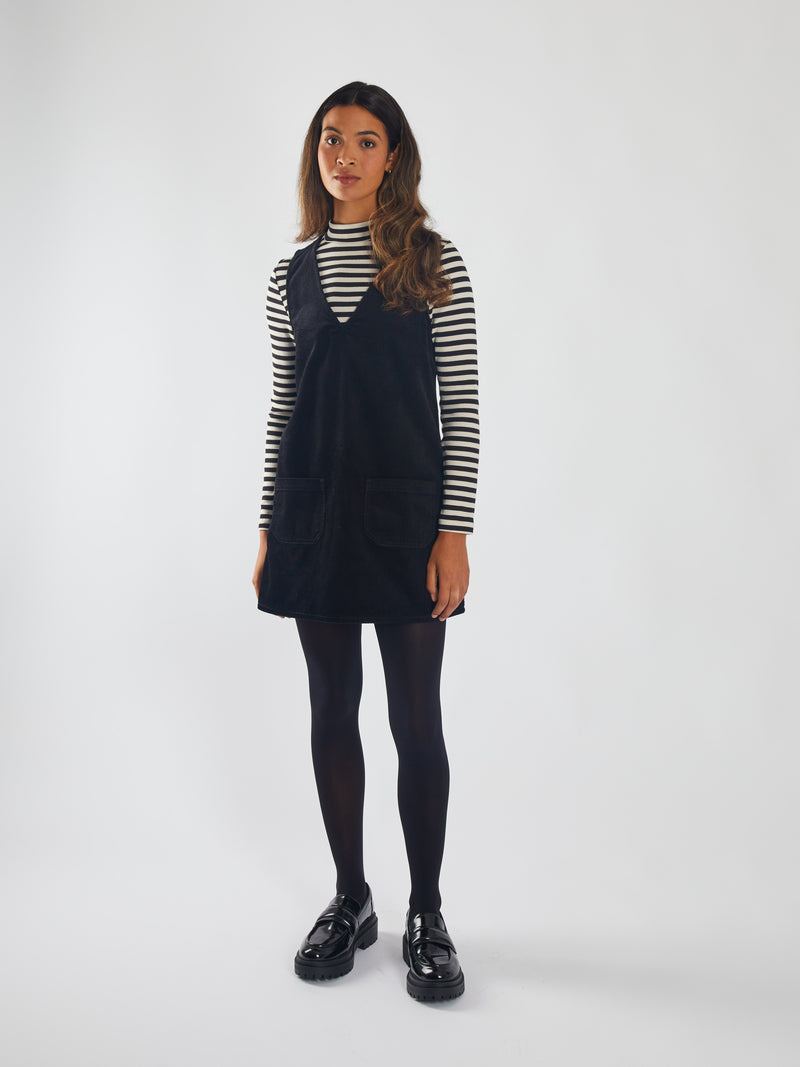 Marlowe Pinny Black