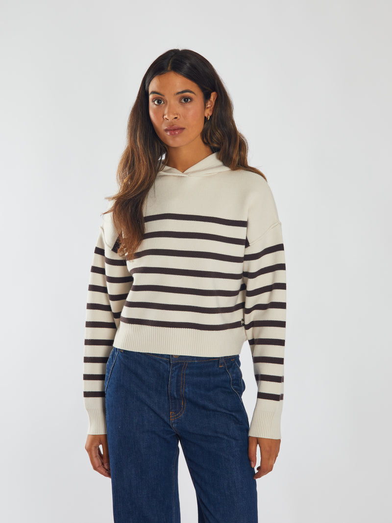 Meredith Knit Stone White