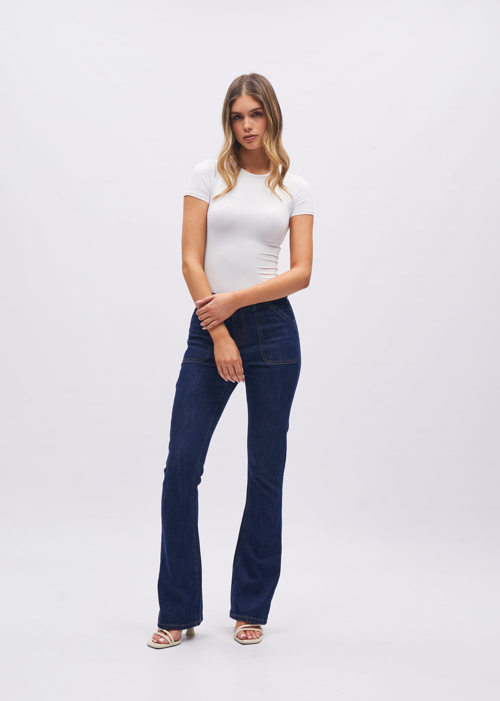 Gina HR Bootleg Blue Selvedge