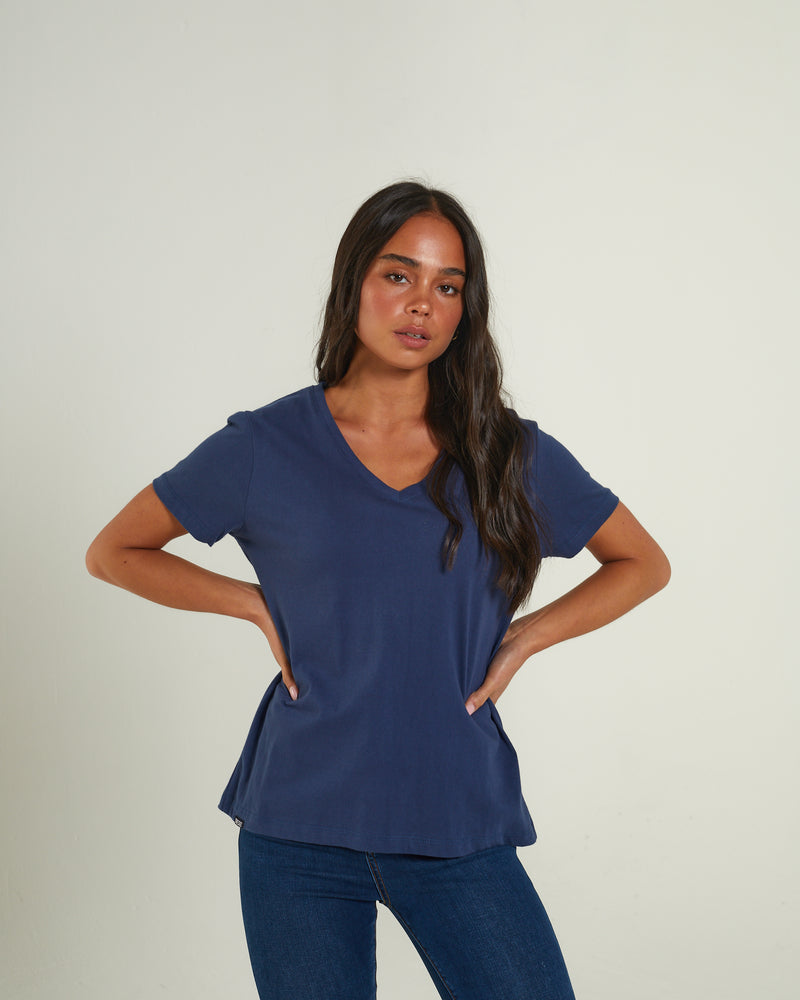 Ada Basic Tee Peacock Navy