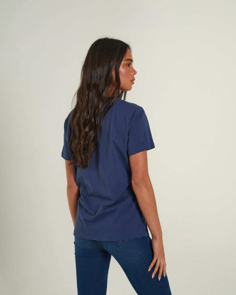 Ada Basic Tee Peacock Navy