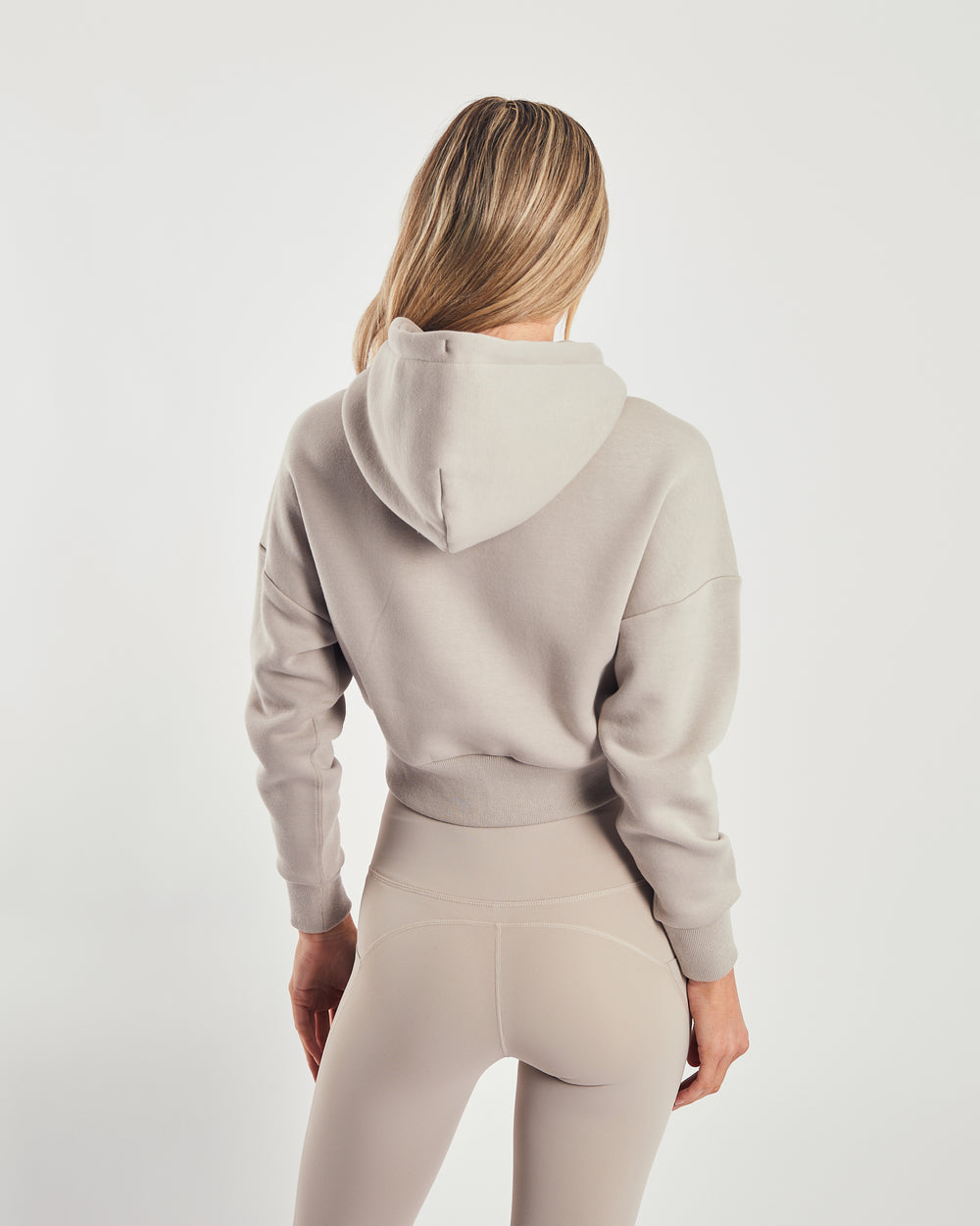 Elena Zipper Hood Warm Stone