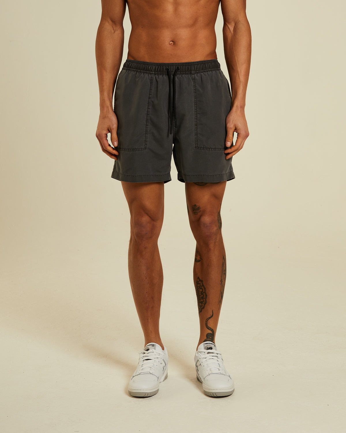 Lev Swim Shorts Washed Black