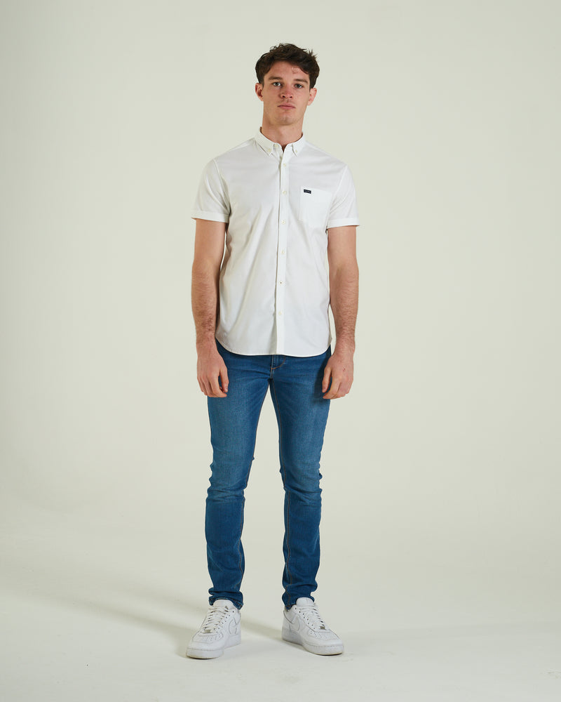 Rhys Oxford Ss Shirt Optic White