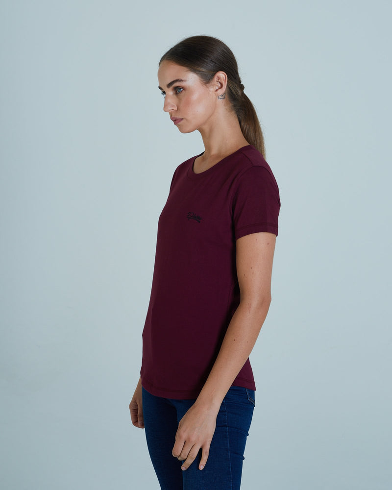 Cloda Basic T-Shirt Deep Damsen