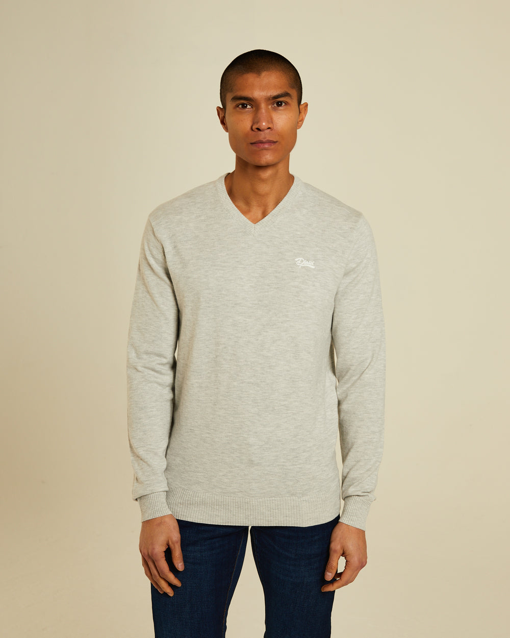 Tony V Neck Blizzard Marl