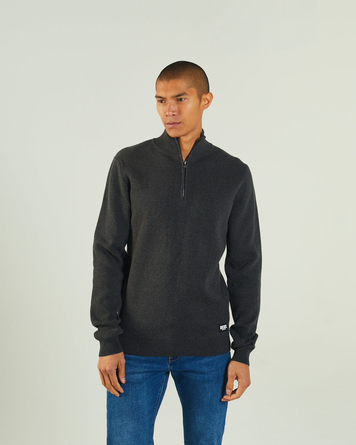Colter Half Zip Charcoal Marl