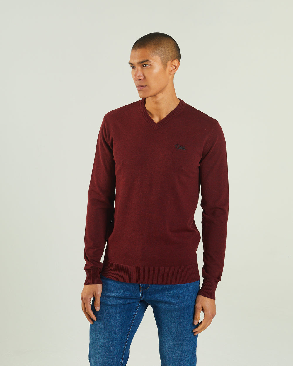 Tony V Neck Biking Red Melange