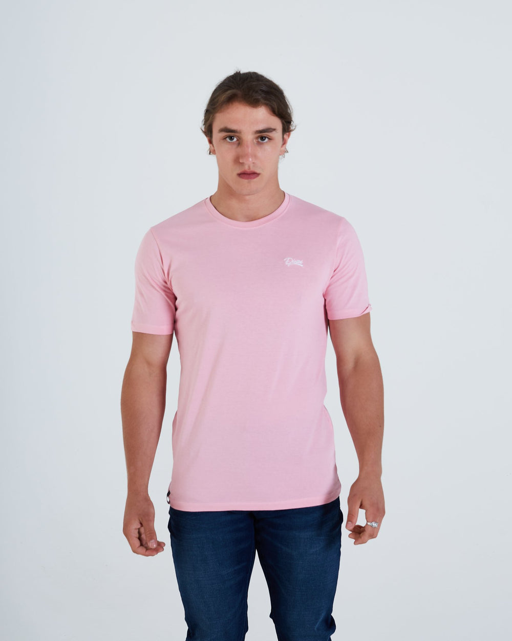 Basic Scott O Neck Tee Cameo Pink