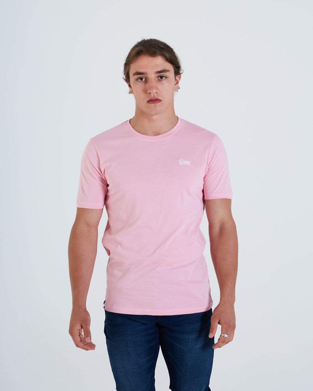 Basic Scott O Neck Tee Cameo Pink