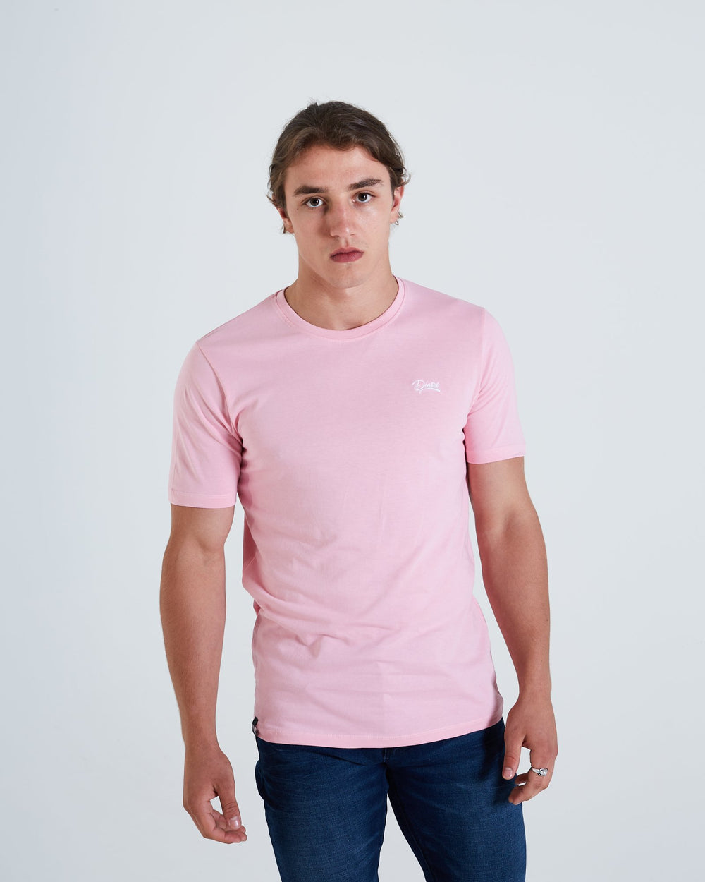 Basic Scott O Neck Tee Cameo Pink